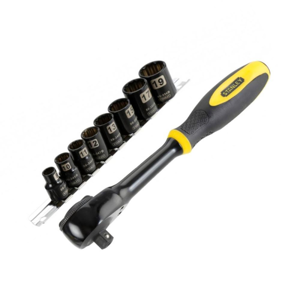 Рукоятка STANLEY ROTATOR с торцевыми головками  3/8" (9 предметов)   0-94-606