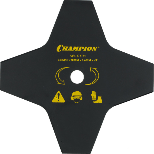 Нож CHAMPION для триммера 4-х зубчатый d=230*20mm   C5154