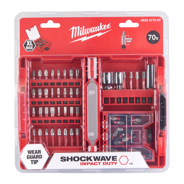 Набор бит Milwaukee SHOCKWAVE 70шт