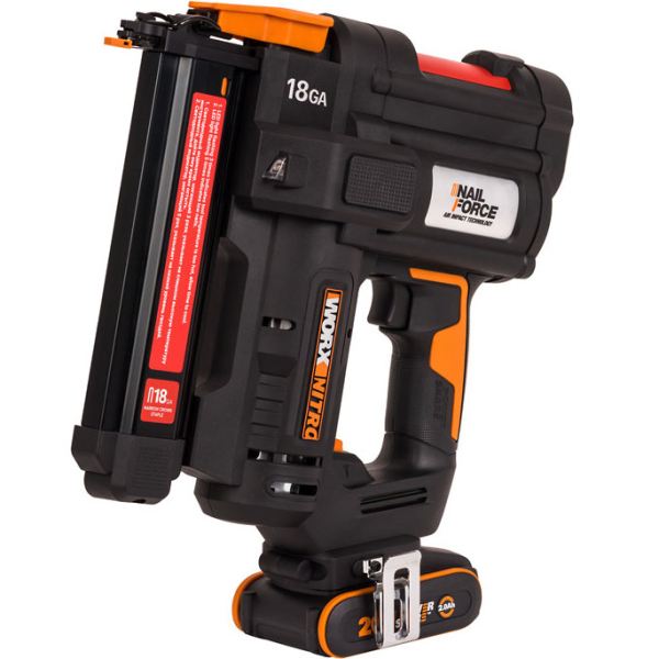 Степлер аккумуляторный WORX WX844 20V 2Ач х1 ЗУ
