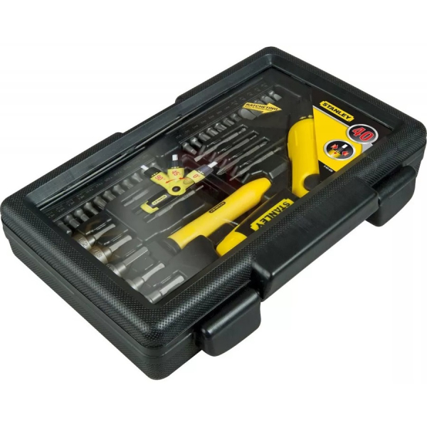 Набор бит + отвертка STANLEY 39 предметов     0-63-038