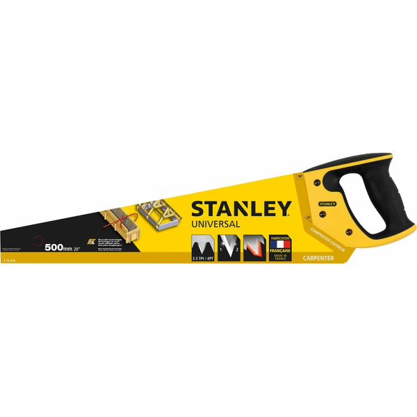 Ножовка STANLEY по дереву 3,5*500мм     1-15-416