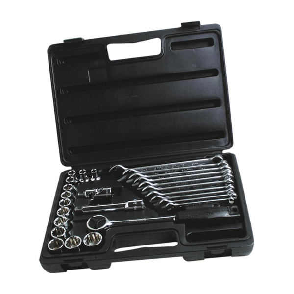 Набор торцевых головок 1/2"и комбинированных ключей STANLEY 26 шт.     1-89-105