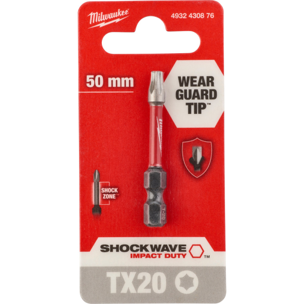 Бита Milwaukee SHOCKWAVE TX20 50мм