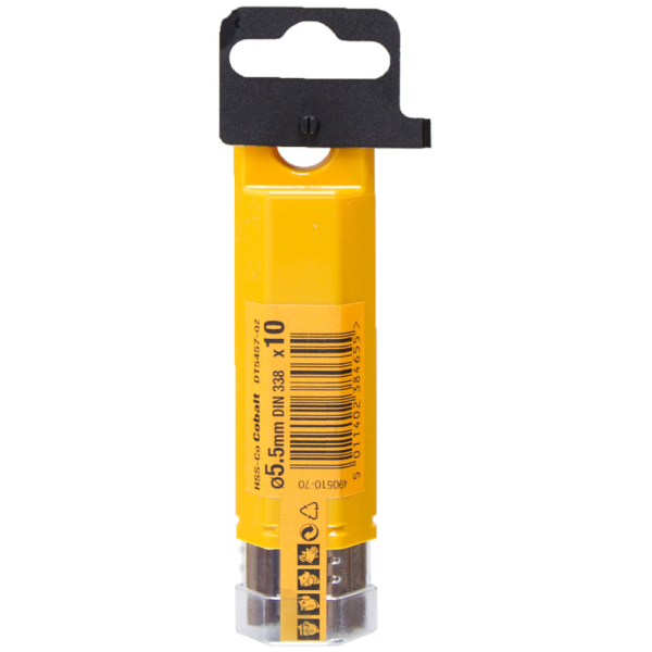 Сверло DEWALT по металлу 5,5*93 (10 штук в упаковке)   DT 5457