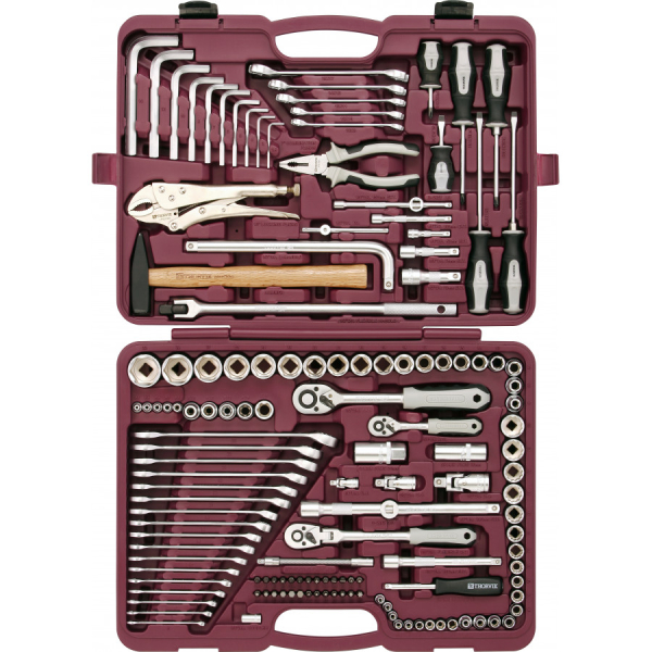 Набор инструмента универсальный THORVIK 1/4", 3/8" и 1/2"DR, 142 предмета   TS142 (UTS0142)
