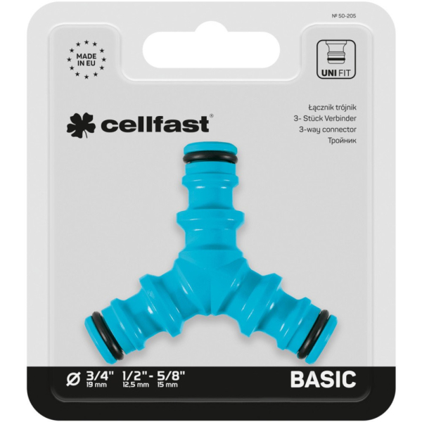 Тройник CELLFAST BASIC 1/2"