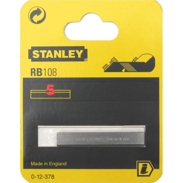 Нож STANLEY для торцевых рубанков RB108 (уп.5шт)      0-12-378