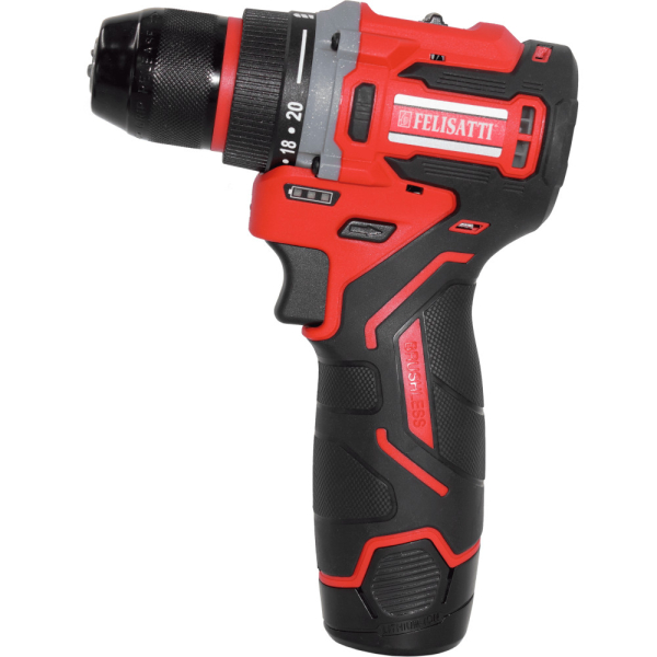 Дрель-шуруповерт аккумуляторный FELISATTI HD FT1251 12V 2*2Ah