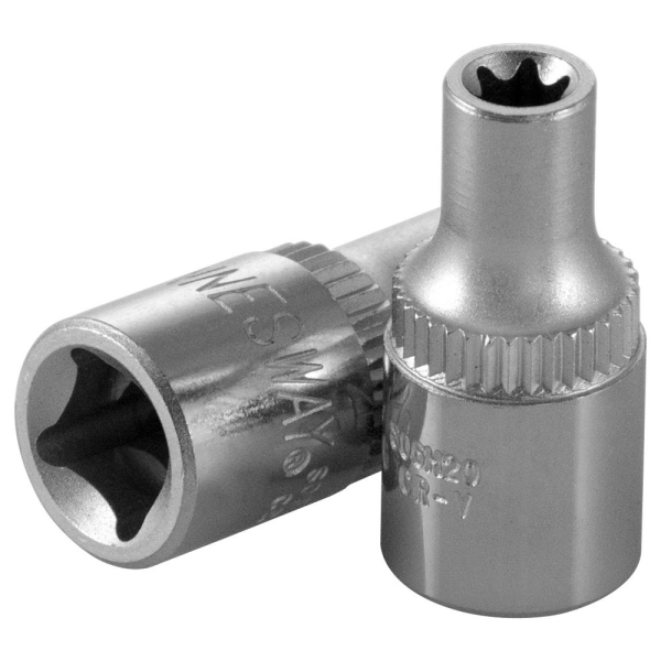 Головка торцевая JONNESWAY 1/4"DR внешний TORX, E4   S06H204