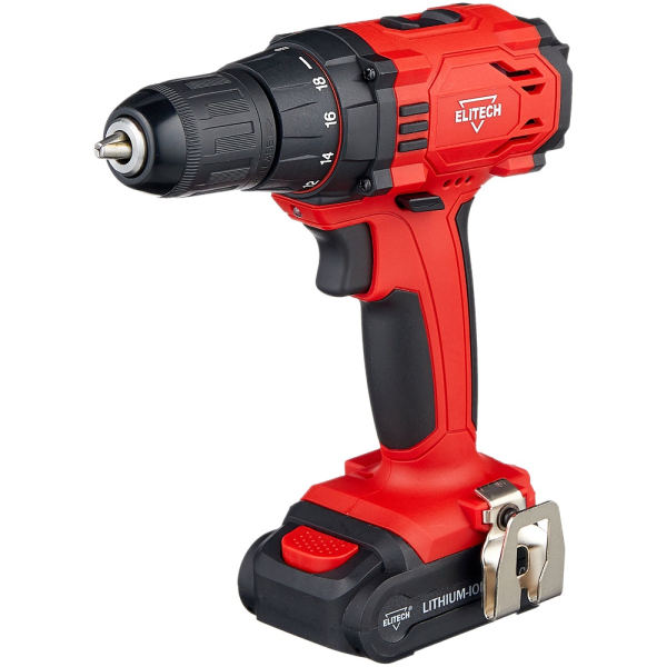 Дрель аккумуляторная ELITECH ДА 10.8 СЛК2 (1.5Ач)