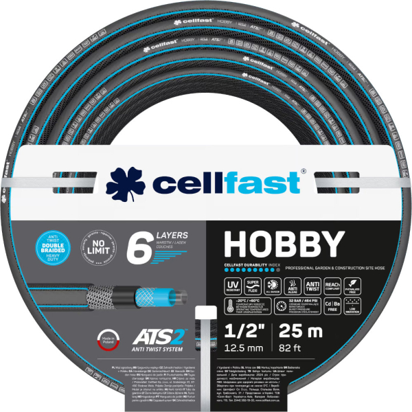 Шланг CELLFAST HOBBY ATS 1/2'' 25 м