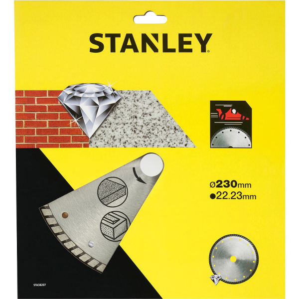 Диск алмазный STANLEY  230*22,2 турбо   STA38207