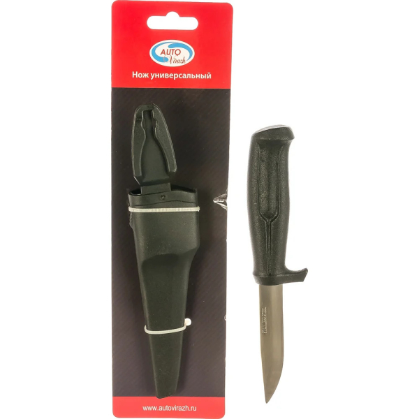 Нож AUTOVIRAZH универсальный с чехлом  AV-0905