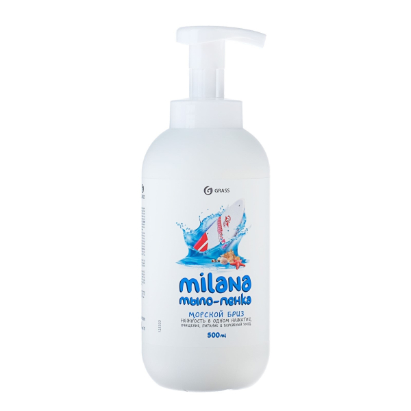 Мыло жидкое GRASS "Milana мыло-пенка" Морской бриз 500мл   125333