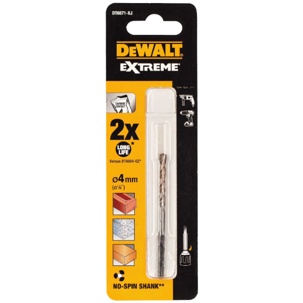 Сверло DEWALT Extreme 4*75 мм по бетону   DT 6671