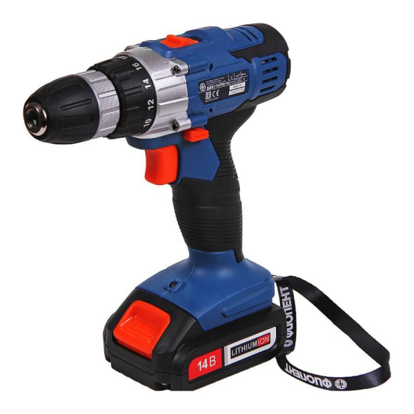 Дрель аккумуляторная Фиолент ДША 1-10-РЭ5-14В кейс