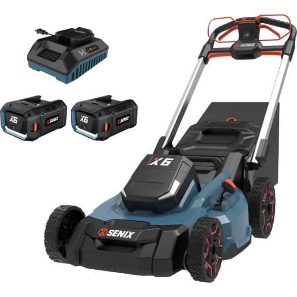 Газонокосилка аккумуляторная самоходная SENIX LPSX6-H-EU COMBO, X6 60V, 2акб, зу