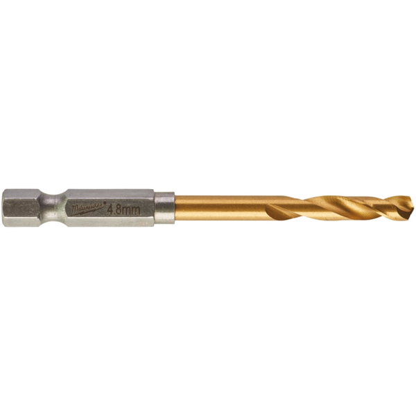 Сверло Milwaukee RedHEX HSS-G TiN по металлу 4.8 мм