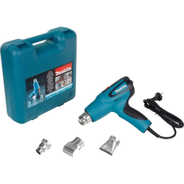 Фен Makita HG 551 VK кейс + набор