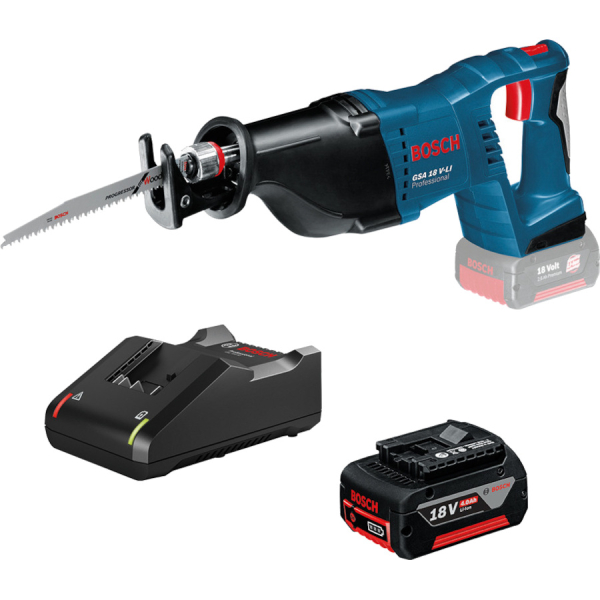 Пила сабельная аккумуляторная BOSCH GSA 18  V-LI      0.615.990.L6H