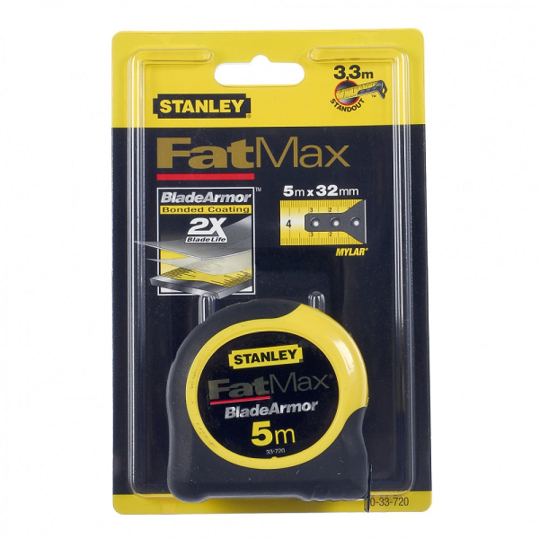 Рулетка STANLEY FATMAX BLADE ARMOR измерительная 5м*32мм     0-33-720