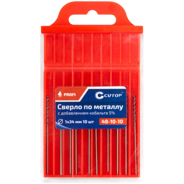 Сверло Cutop Profi 1*34 по металлу 10 шт   48-10-10