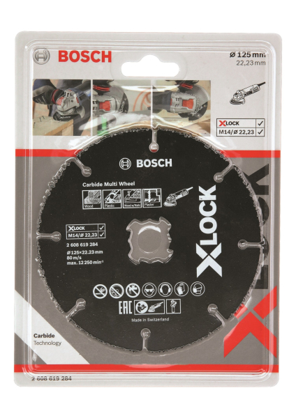 Диск абразивный BOSCH X-LOCK 125*1,0*22.2 по дереву     2.608.619.284