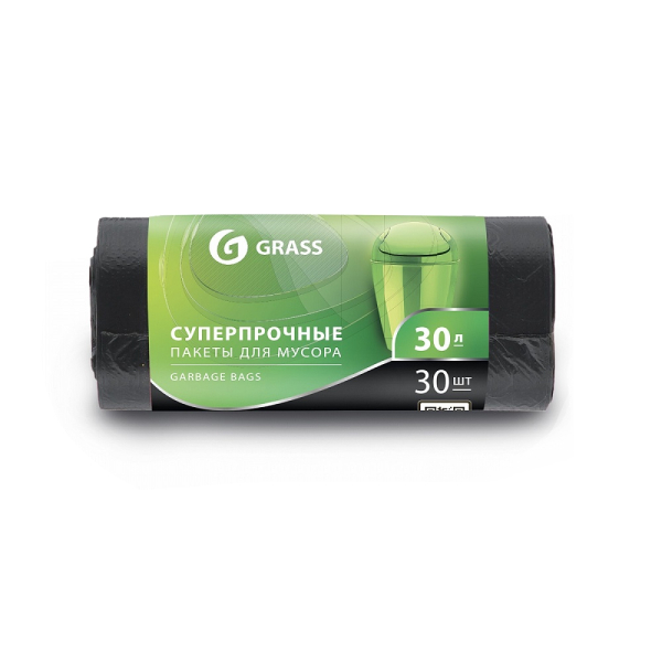 Мешки для мусора GRASS 30 л   PP-0022