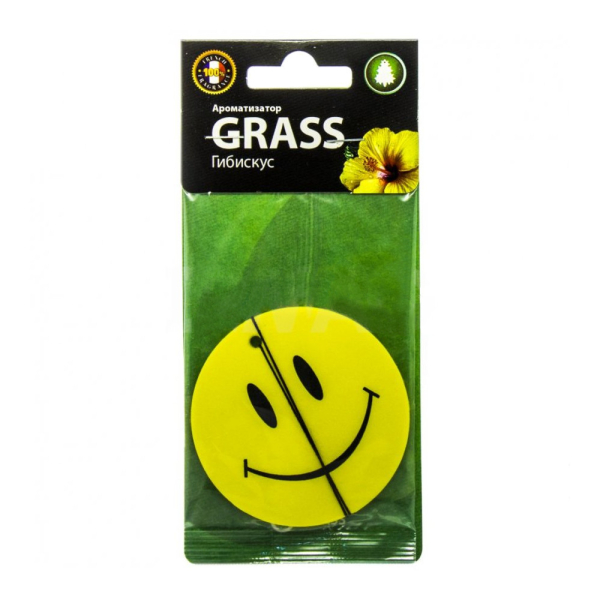Ароматизатор картонный GRASS Смайл Гибискус    ST-0401