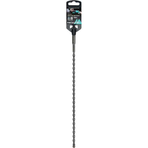 Бур по бетону SDS-plus METALLICA Optima 8х360/300 мм   904244