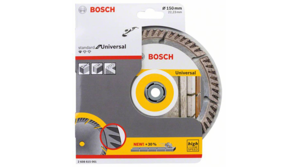Диск алмазный BOSCH Standard for Universal 150*22.2 сегмент  2.608.615.061