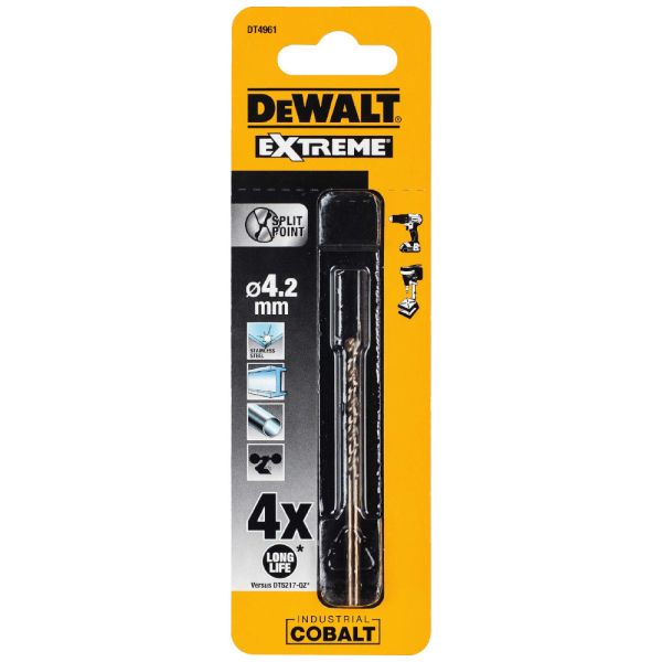 Сверло DEWALT по металлу  4,2*75   DT 4961    (1шт в упак)