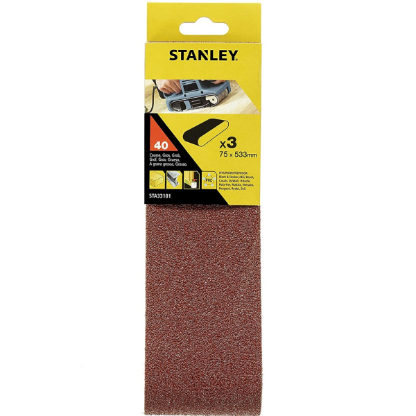 Лента шлифовальная STANLEY 75*533 K-40   STA33181
