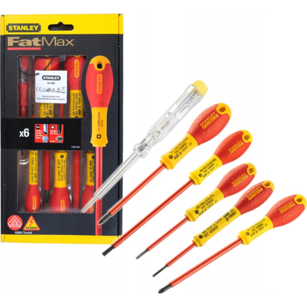 Набор отверток электрика STANLEY FATMAX 1000B 6 шт.     0-65-443