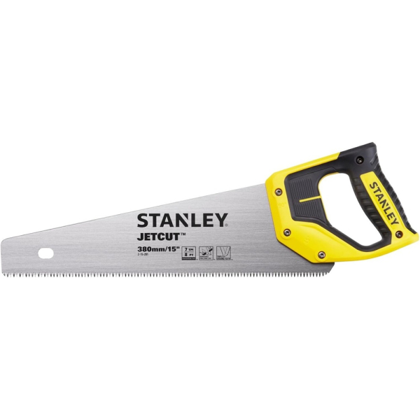 Ножовка STANLEY JET- CUT по дереву с закаленным зубом 7х380мм     2-15-281