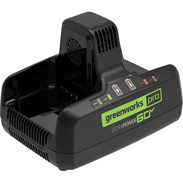 Быстрое зарядное устройство GREENWORKS G60DC10 60 V на 2 аккумулятора   2954407