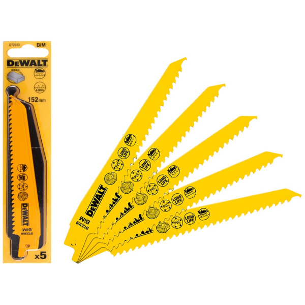 Полотно пильное DEWALT DT 2359 для сабельной пилы