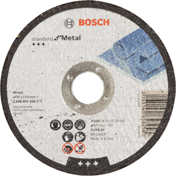 Диск абразивный BOSCH 125*22*2,5 металл     2.608.603.166