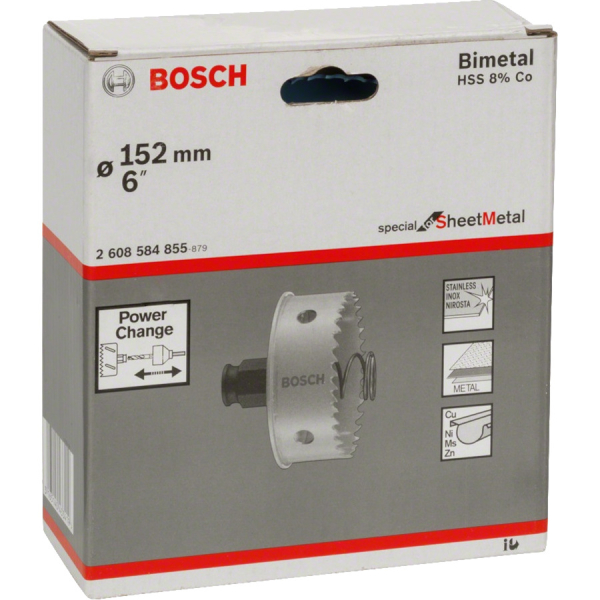 Коронка  BOSCH SHEET-METAL 152мм   2.608.584.855