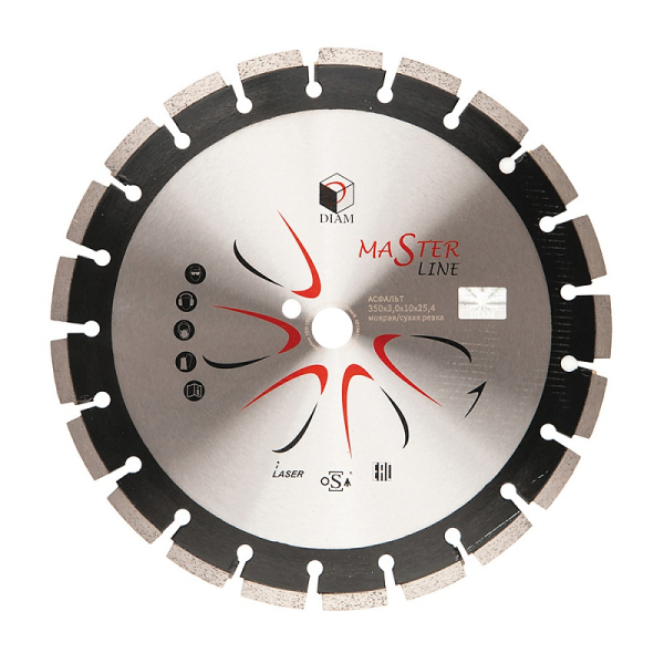 Диск алмазный DIAM MASTERLINE 500*25.4 мм сегмент 000490