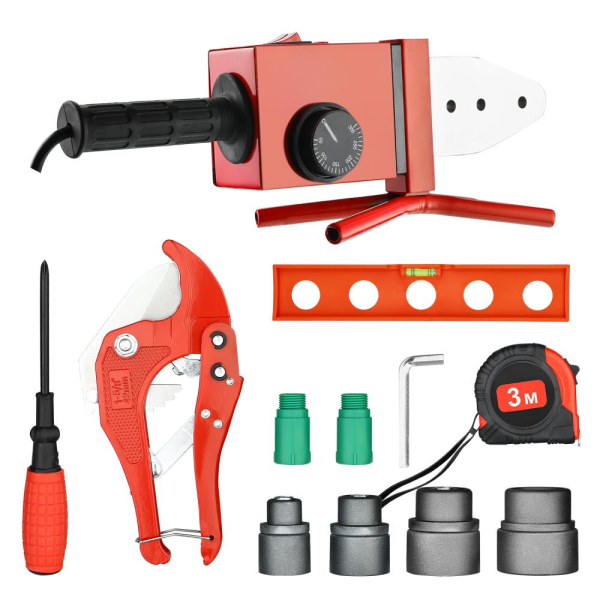 Аппарат DEKO для сварки полипропиленовых труб 4 насадки PPWM 2500 W