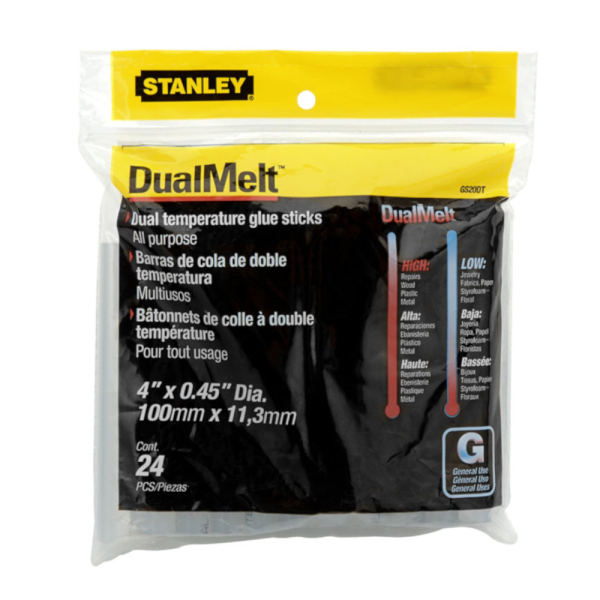 Клеевой стержень STANLEY DUALTEMP 11,3х100мм (24шт)     1-GS20DT