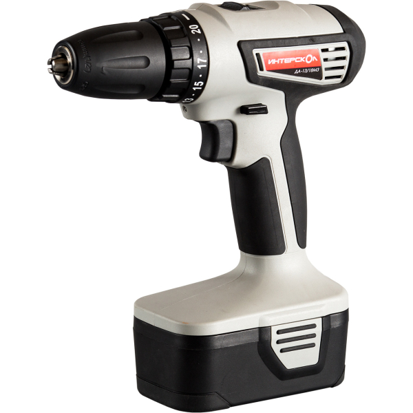 Дрель аккумуляторная Интерскол ДА-13/18 Л3 (Li-ion) 2 аккум.