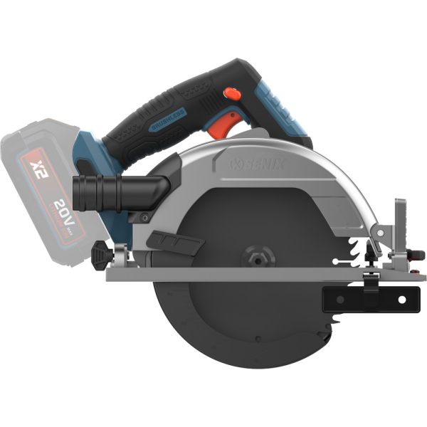 Пила циркулярная аккумуляторная SENIX PSCX2-M8-EU-0, без акб и зу