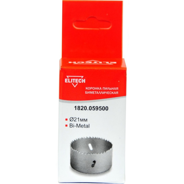 Цифенбор биметаллический ELITECH 21 мм