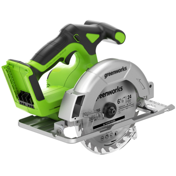 Пила дисковая аккумуляторная GREENWORKS GD24CS165 24V   1501607CUG