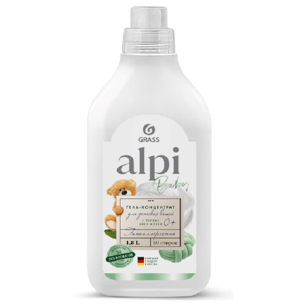 Средство для стирки жидкое GRASS "ALPI sensetive gel" 1.8 л   125732