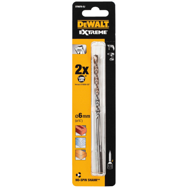 Сверло DEWALT Extreme 6*150 мм по кирпичу   DT 6676