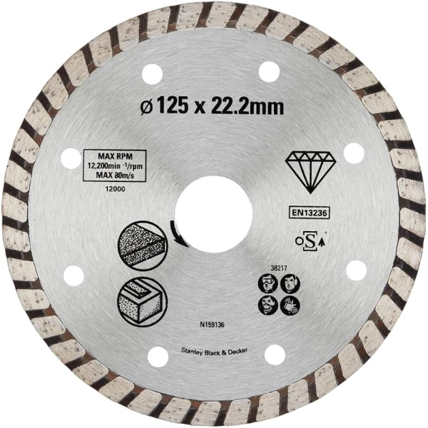 Диск алмазный STANLEY  125*22,2 турбо   STA38217
